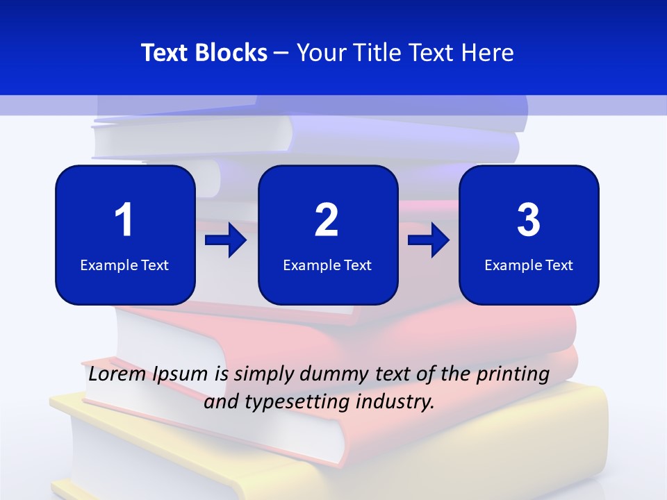 Isolated Textbook University PowerPoint Template