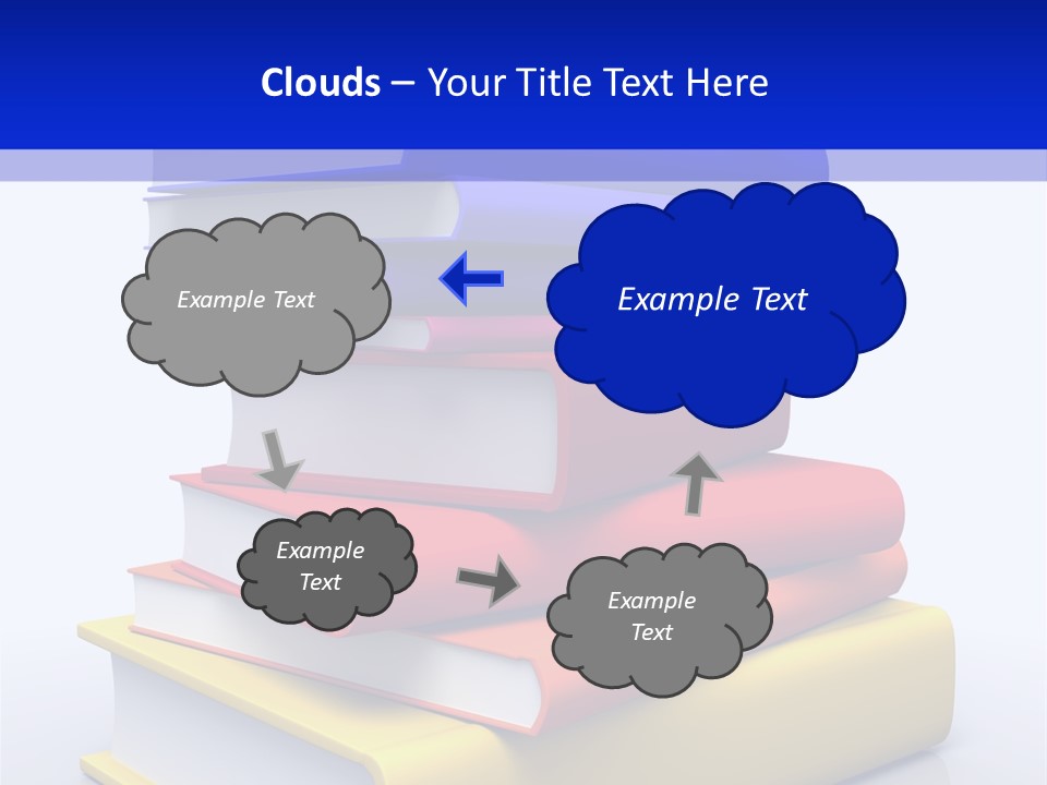 Isolated Textbook University PowerPoint Template