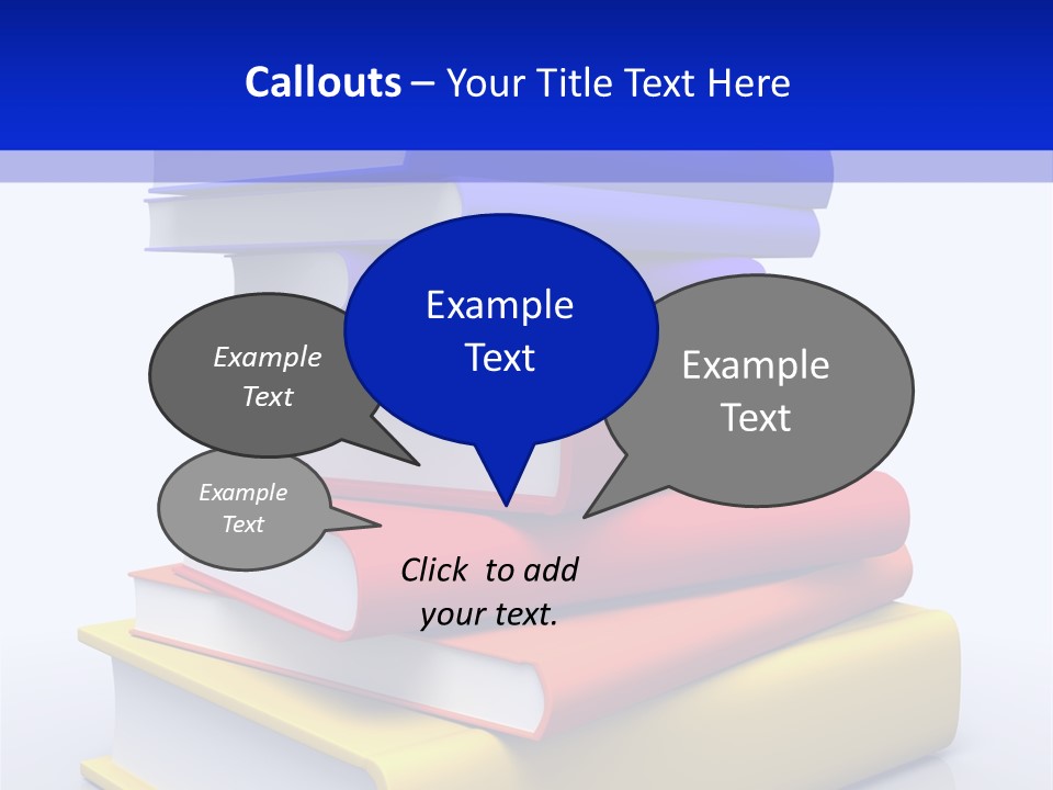 Isolated Textbook University PowerPoint Template
