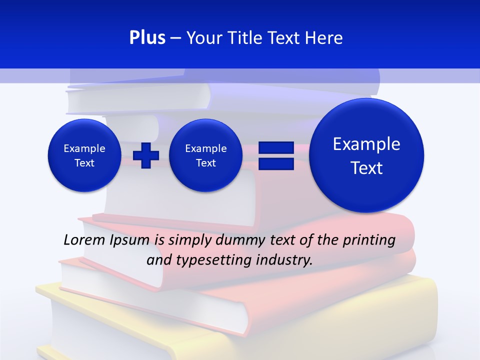 Isolated Textbook University PowerPoint Template