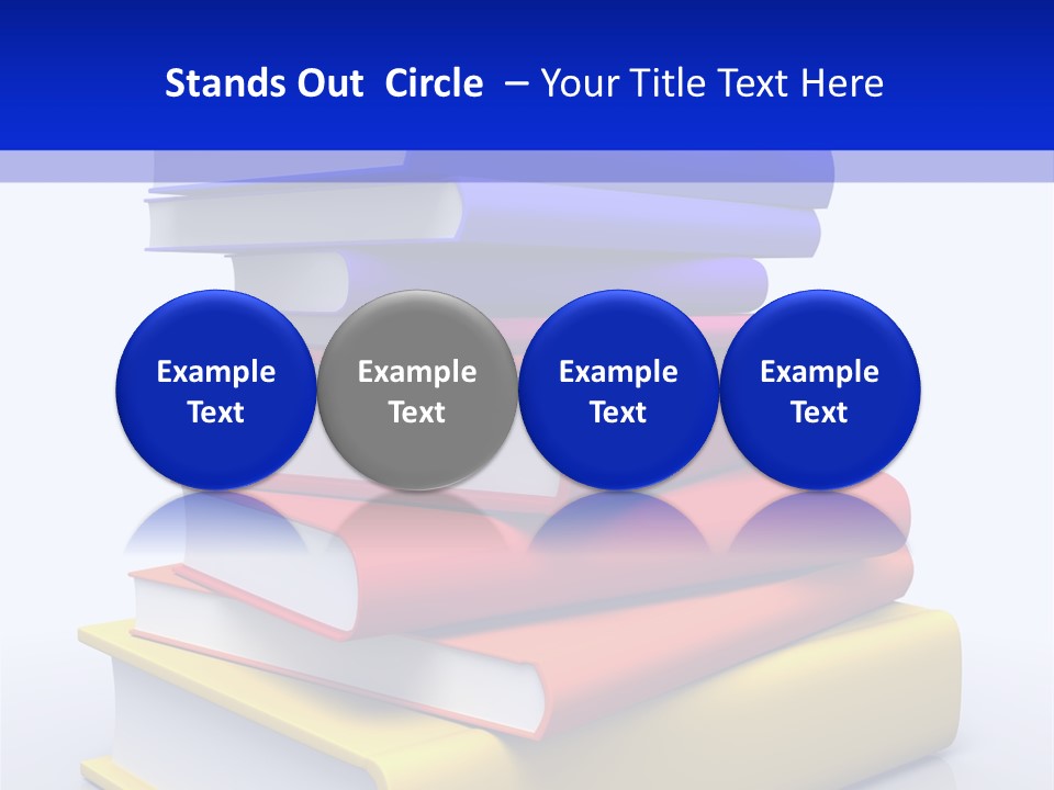 Isolated Textbook University PowerPoint Template