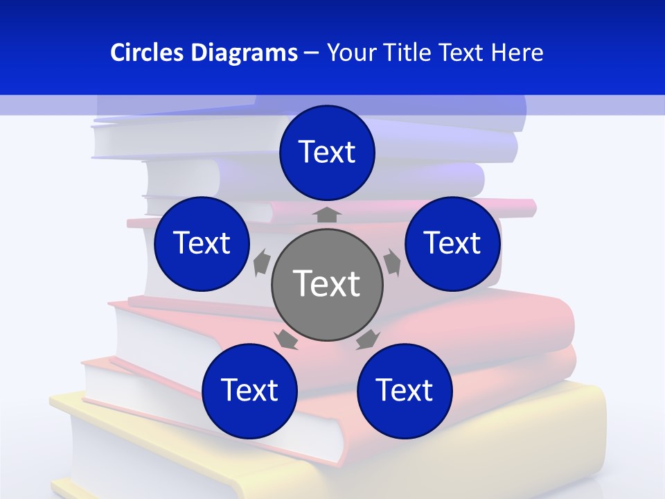 Isolated Textbook University PowerPoint Template
