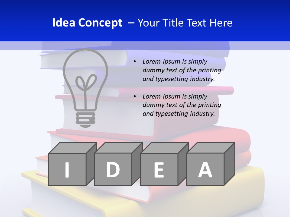 Isolated Textbook University PowerPoint Template