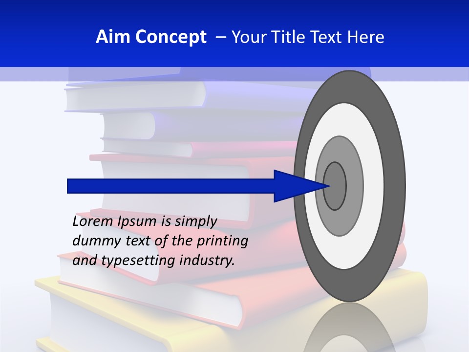 Isolated Textbook University PowerPoint Template