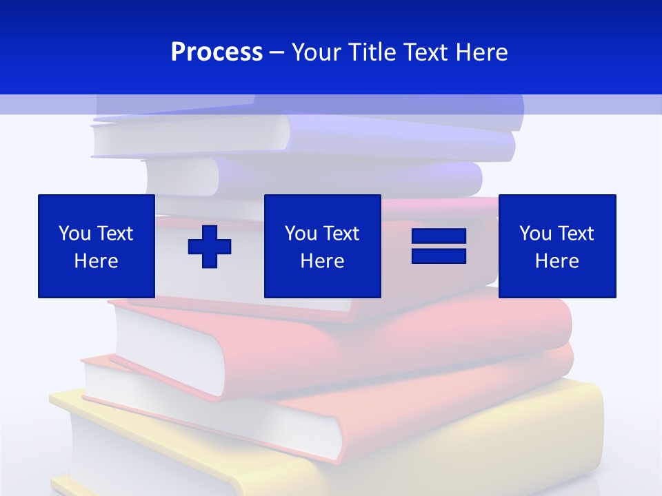 Isolated Textbook University PowerPoint Template