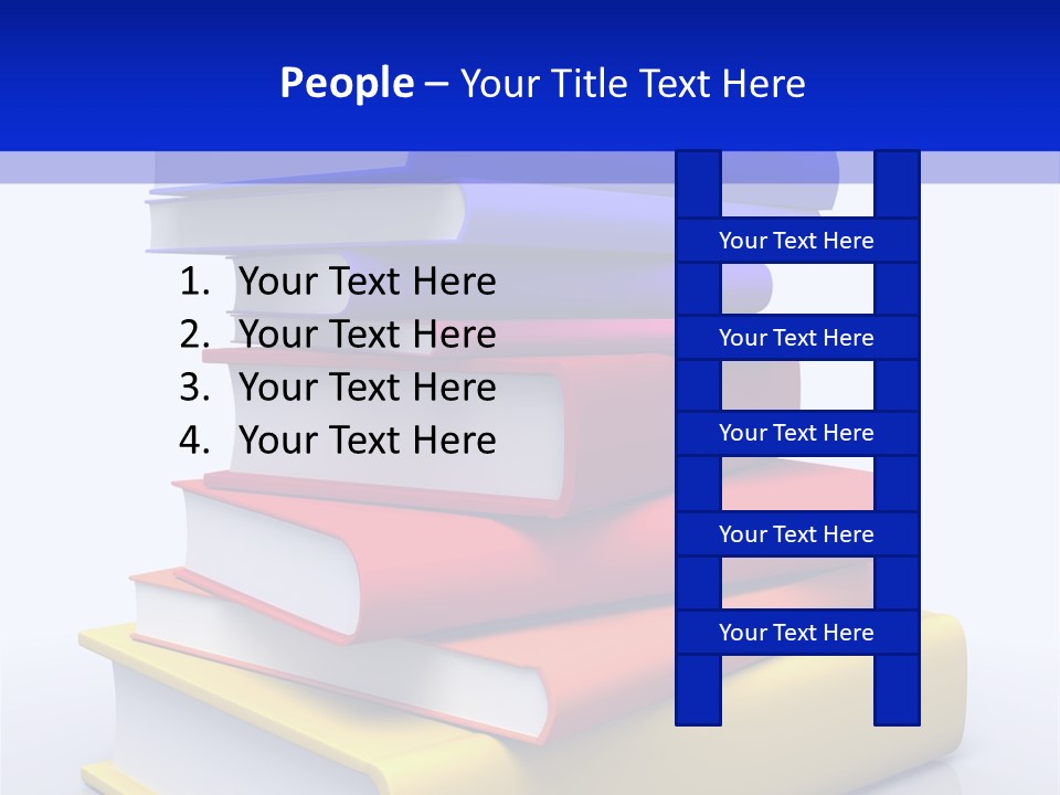 Isolated Textbook University PowerPoint Template