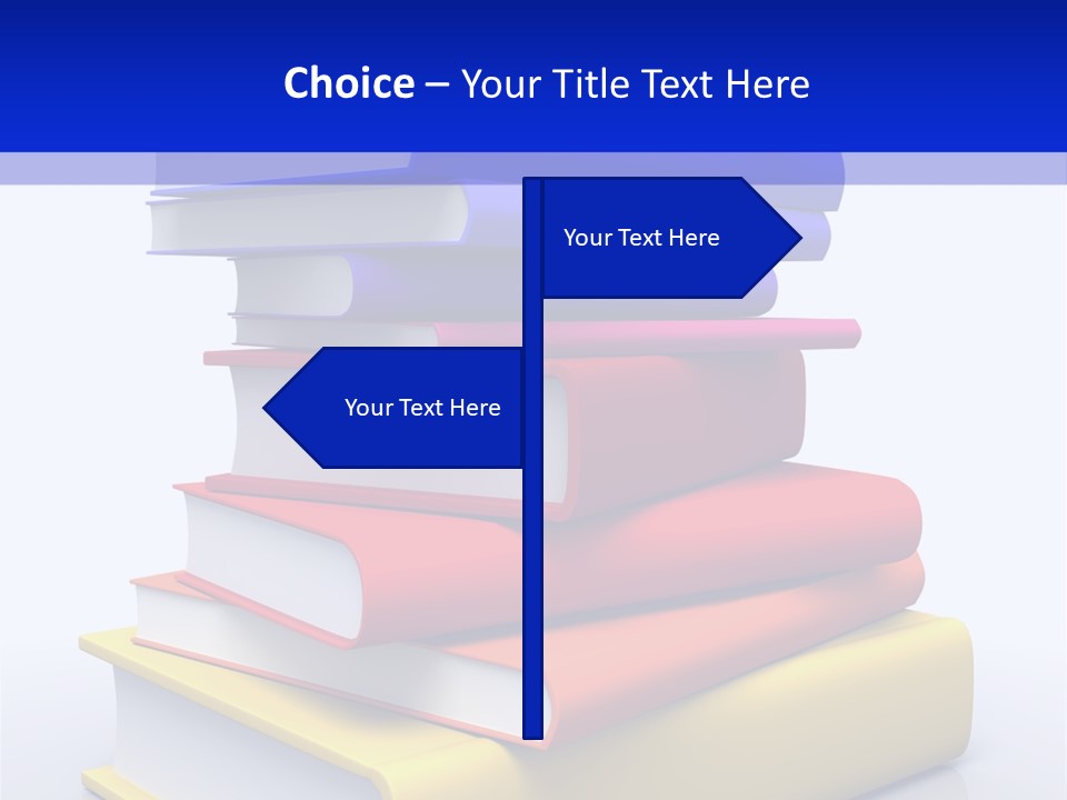Isolated Textbook University PowerPoint Template