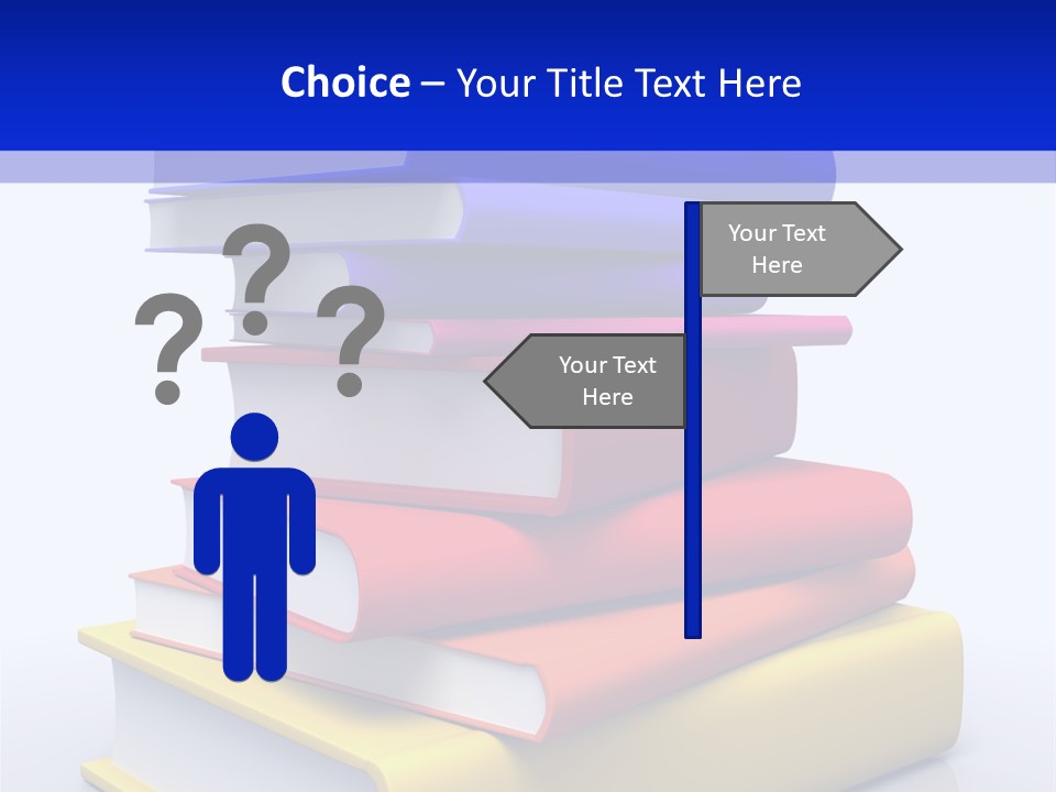 Isolated Textbook University PowerPoint Template