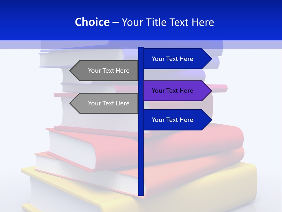 Isolated Textbook University PowerPoint Template