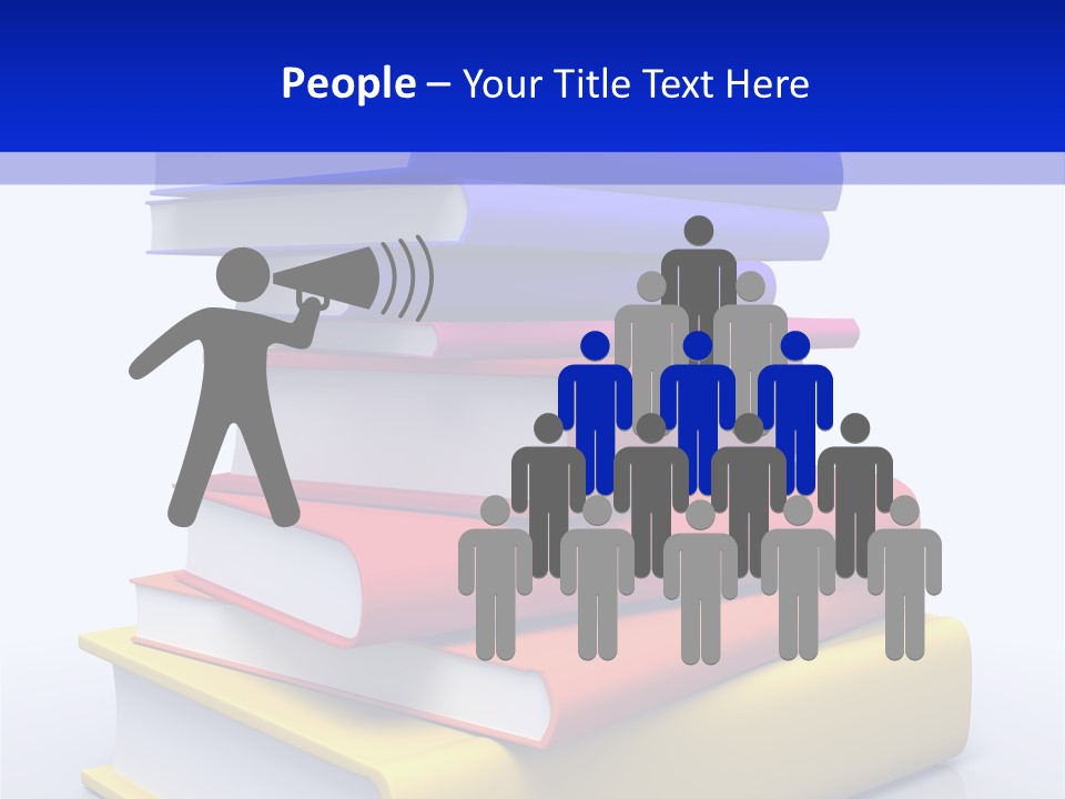 Isolated Textbook University PowerPoint Template