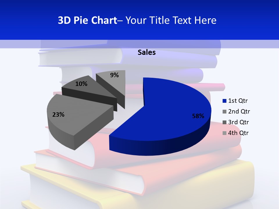 Isolated Textbook University PowerPoint Template