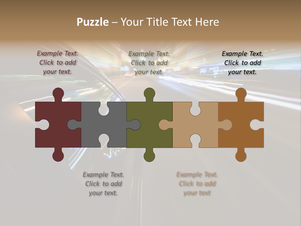 Glass Door Accelerate PowerPoint Template