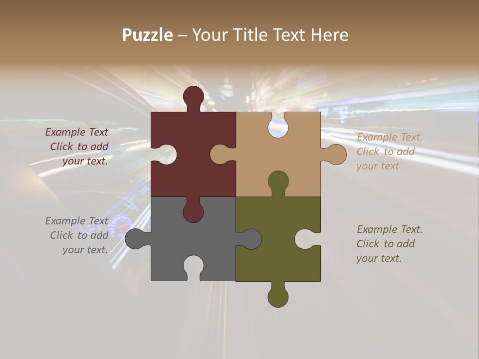 Glass Door Accelerate PowerPoint Template