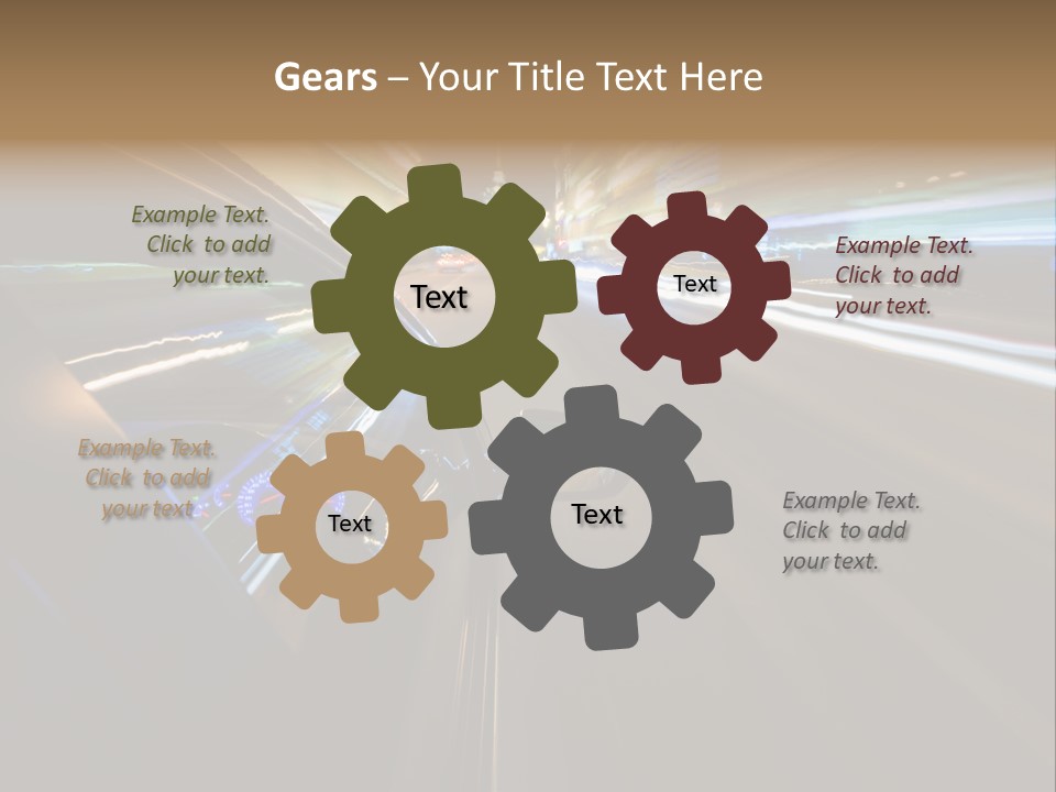 Glass Door Accelerate PowerPoint Template