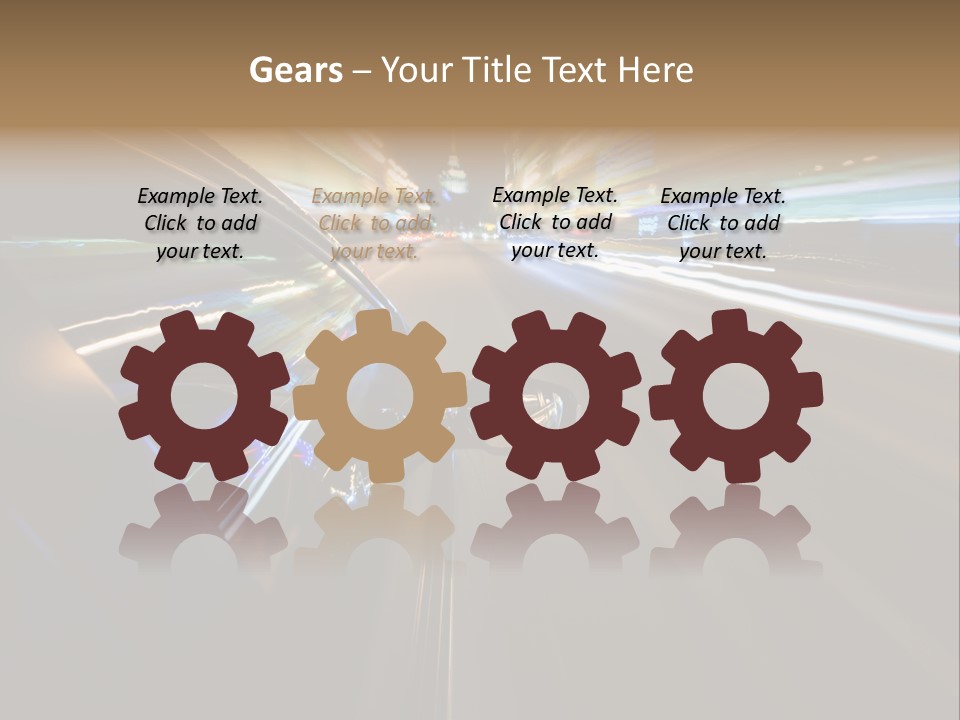 Glass Door Accelerate PowerPoint Template