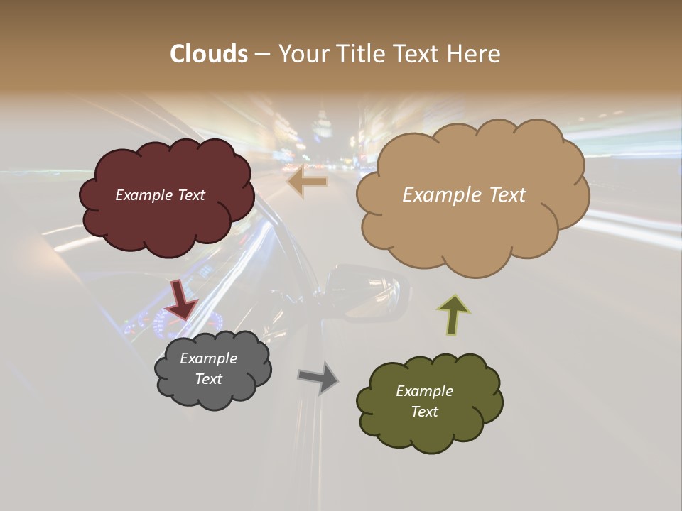 Glass Door Accelerate PowerPoint Template
