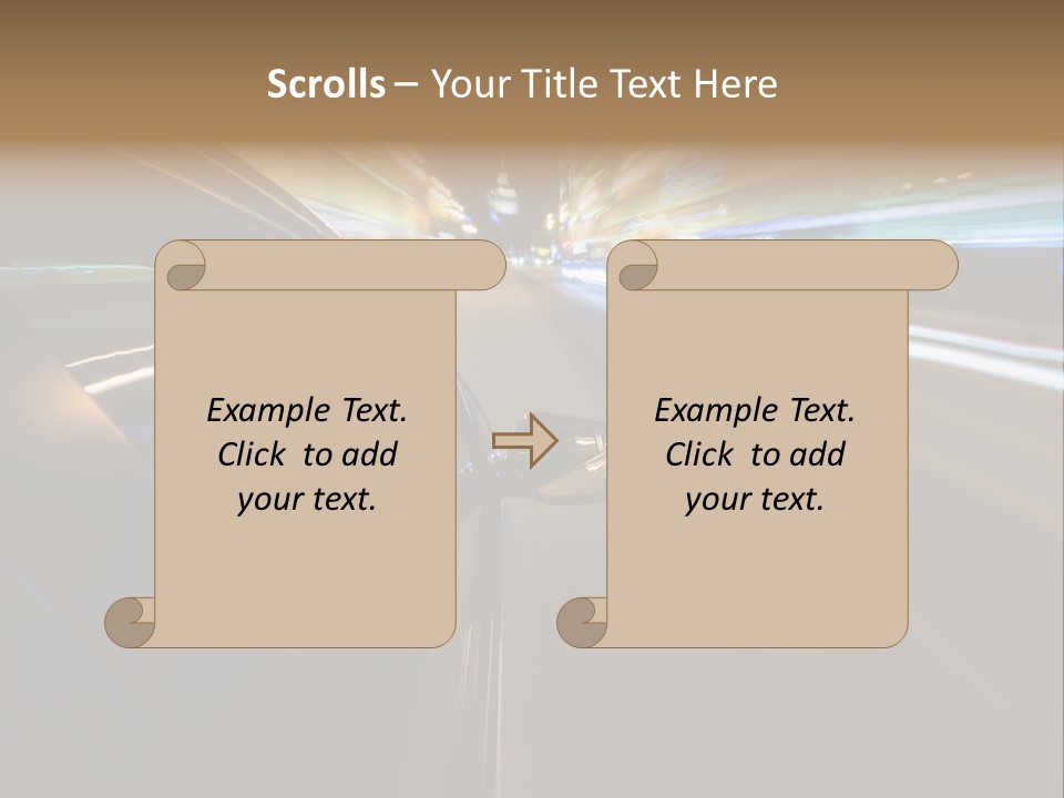 Glass Door Accelerate PowerPoint Template