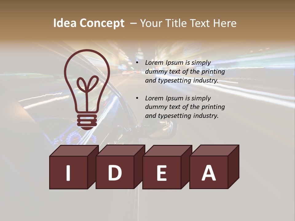 Glass Door Accelerate PowerPoint Template