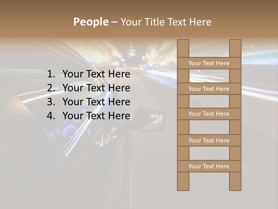 Glass Door Accelerate PowerPoint Template