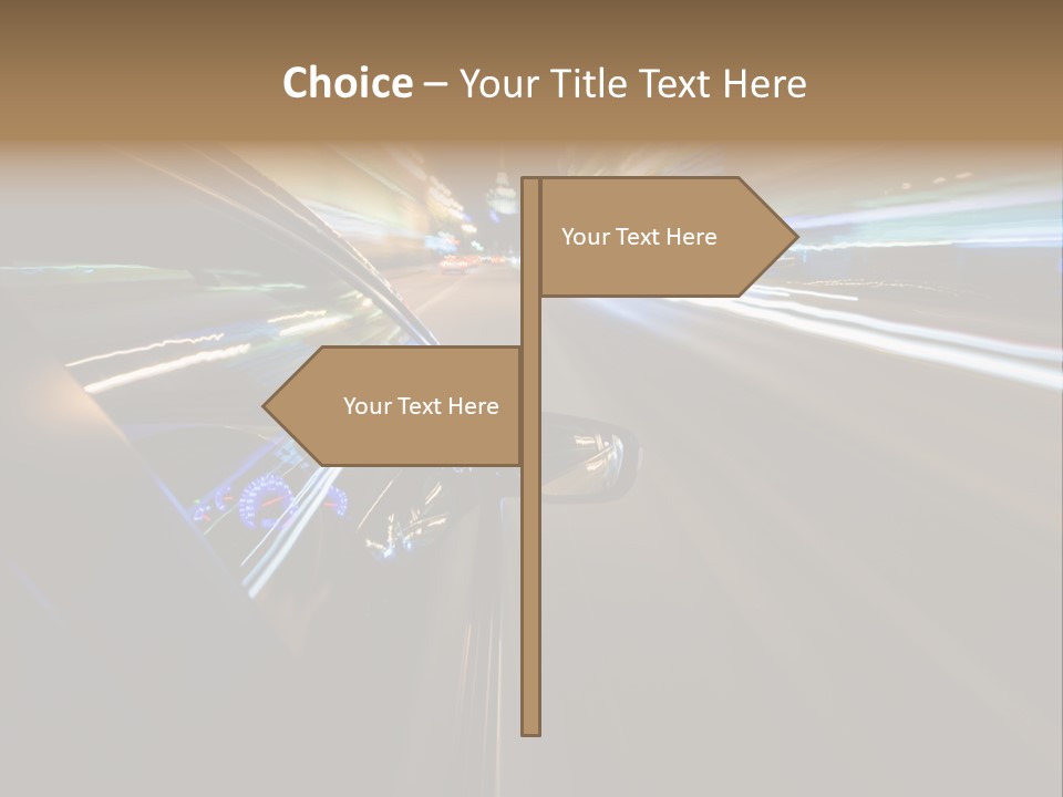 Glass Door Accelerate PowerPoint Template