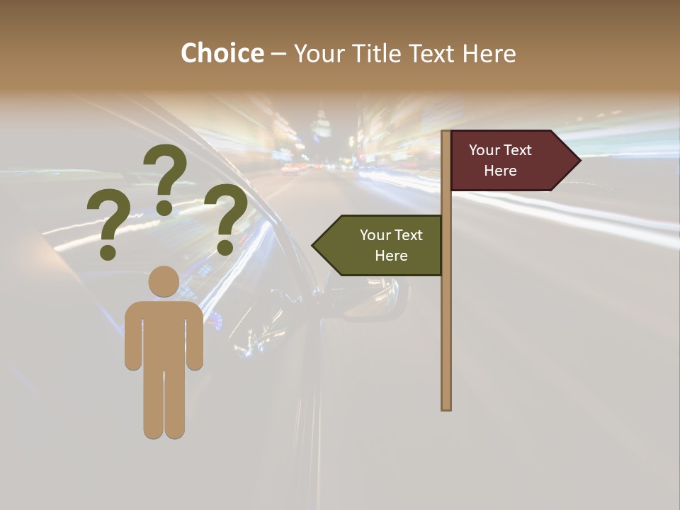 Glass Door Accelerate PowerPoint Template