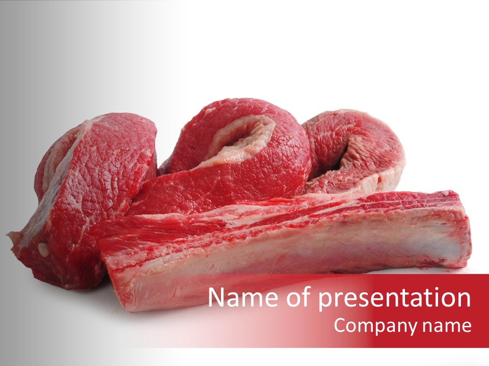 Lamb Portion Color PowerPoint Template