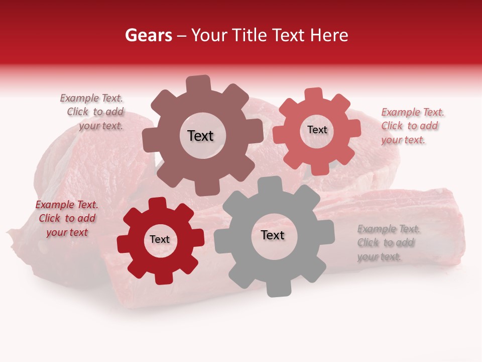 Lamb Portion Color PowerPoint Template