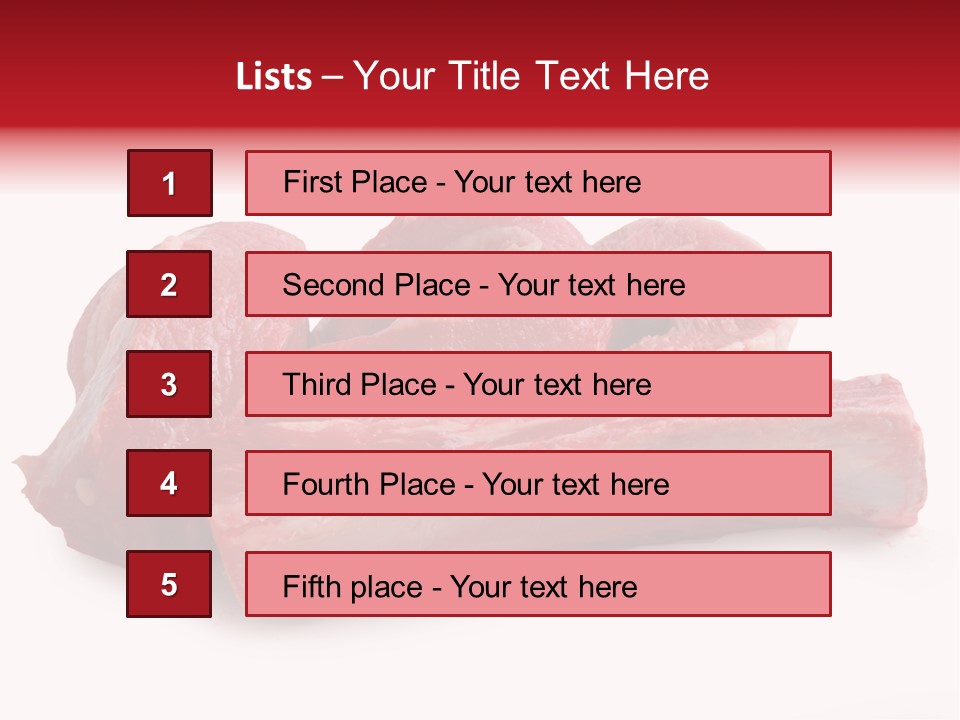 Lamb Portion Color PowerPoint Template