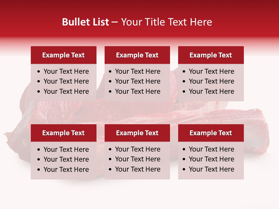 Lamb Portion Color PowerPoint Template