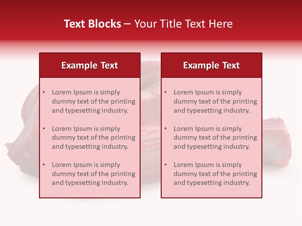 Lamb Portion Color PowerPoint Template