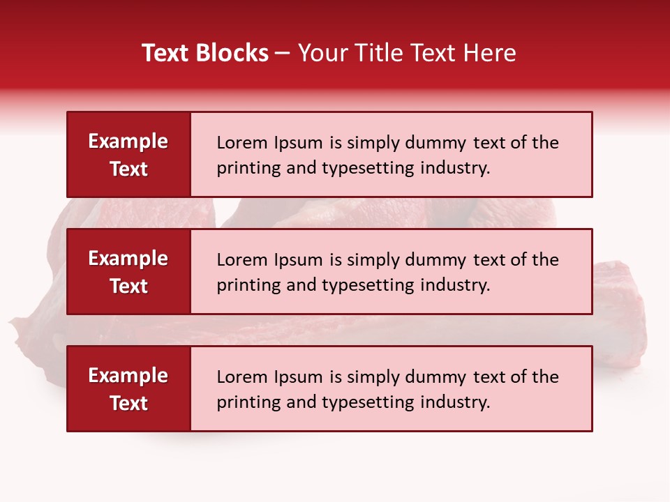 Lamb Portion Color PowerPoint Template