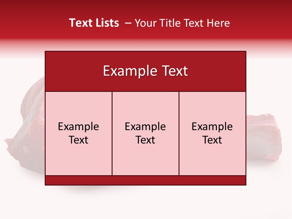 Lamb Portion Color PowerPoint Template