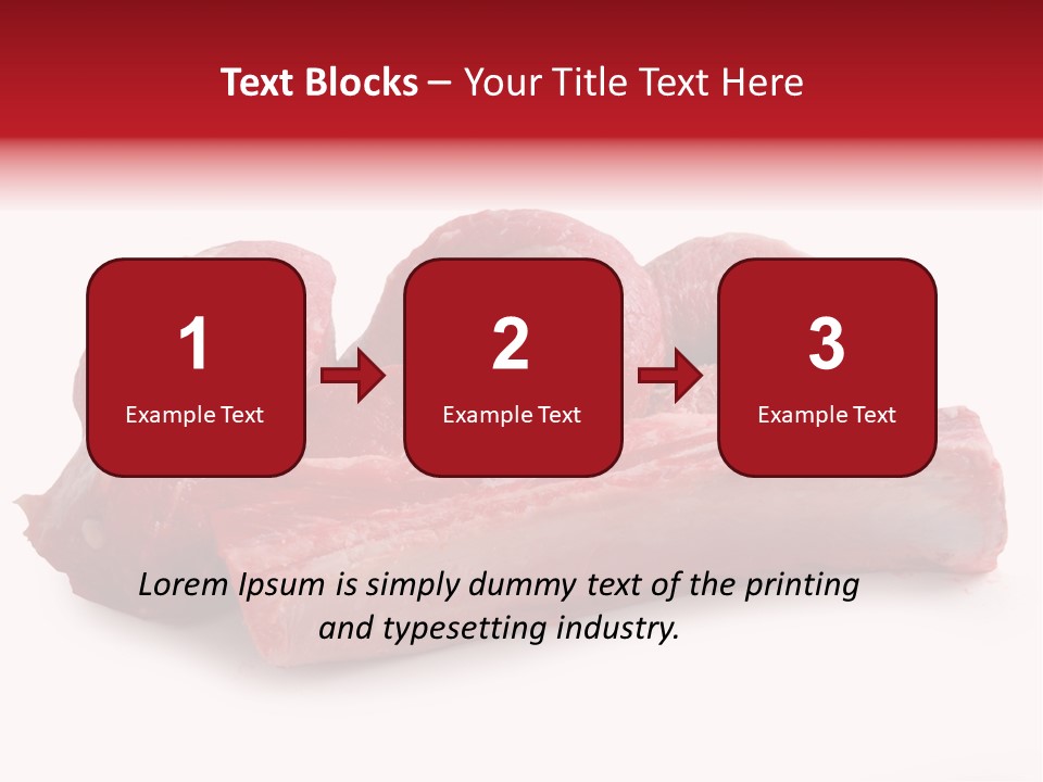 Lamb Portion Color PowerPoint Template