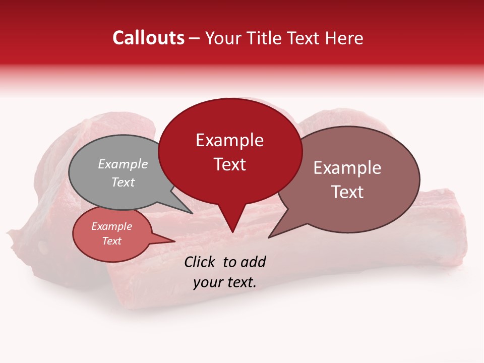 Lamb Portion Color PowerPoint Template