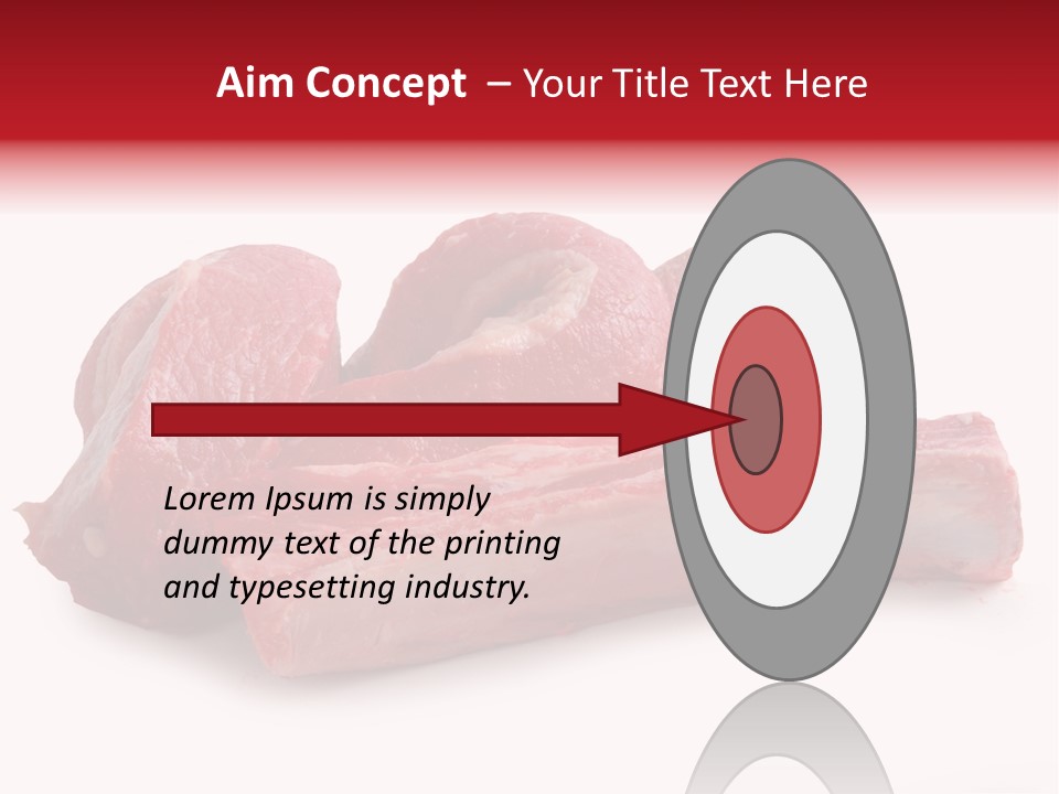 Lamb Portion Color PowerPoint Template