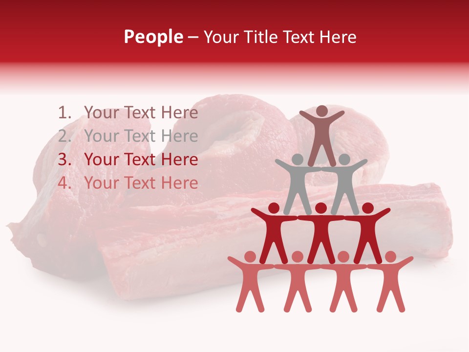 Lamb Portion Color PowerPoint Template
