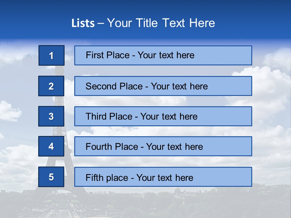 History View Paris PowerPoint Template