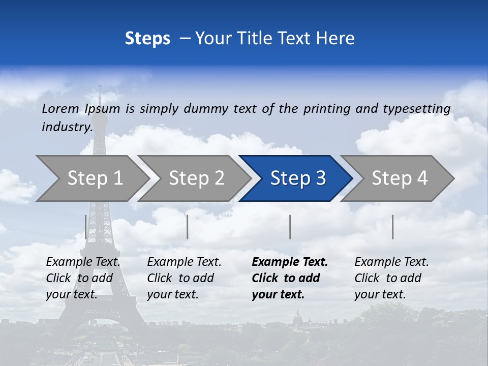 History View Paris PowerPoint Template