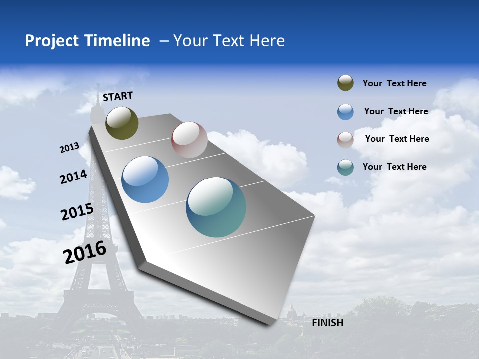 History View Paris PowerPoint Template