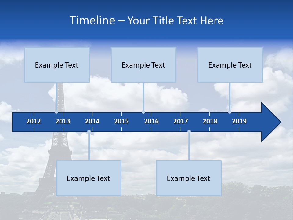 History View Paris PowerPoint Template