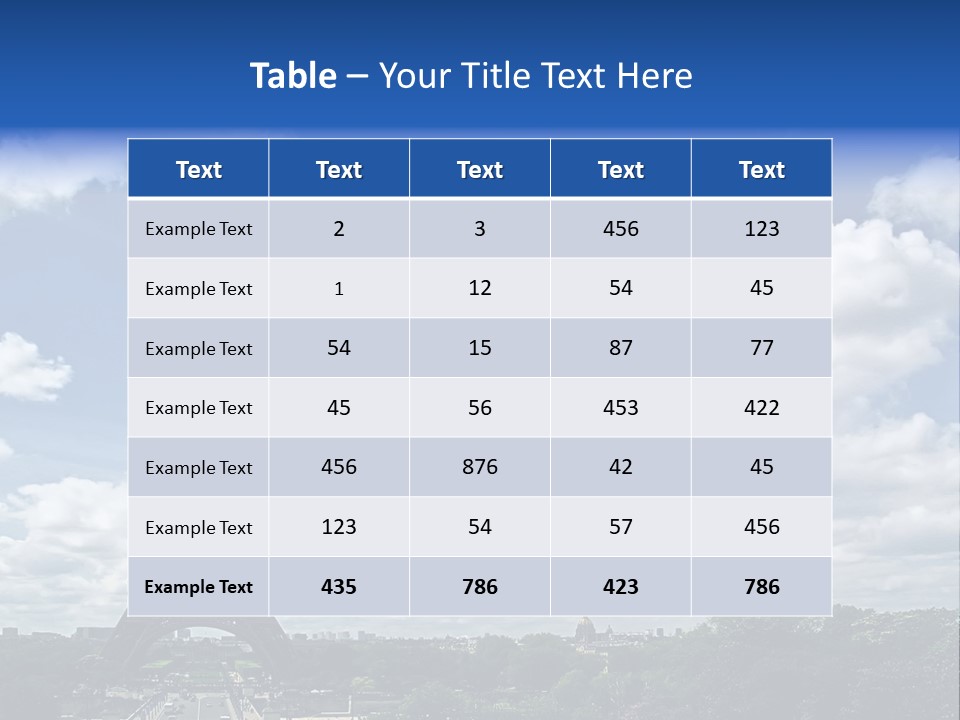 History View Paris PowerPoint Template