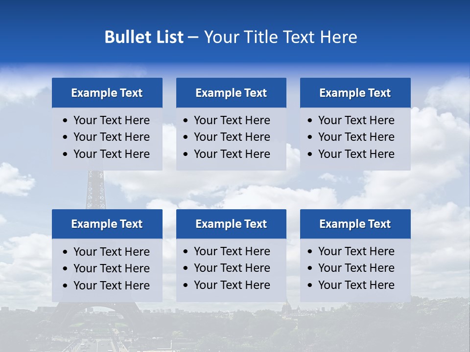 History View Paris PowerPoint Template