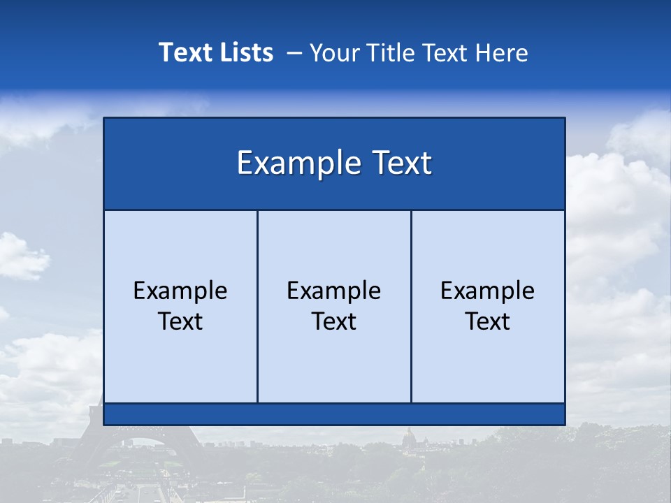 History View Paris PowerPoint Template