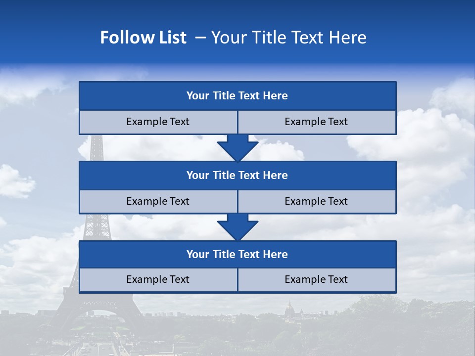 History View Paris PowerPoint Template