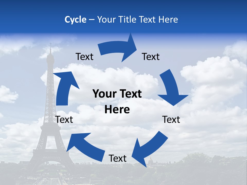 History View Paris PowerPoint Template