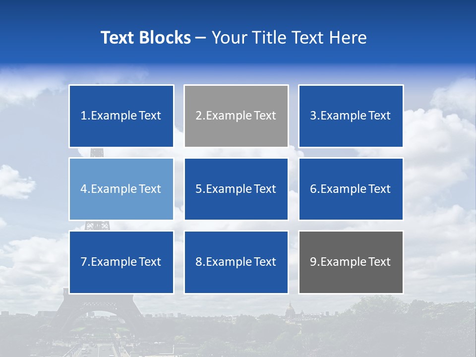 History View Paris PowerPoint Template