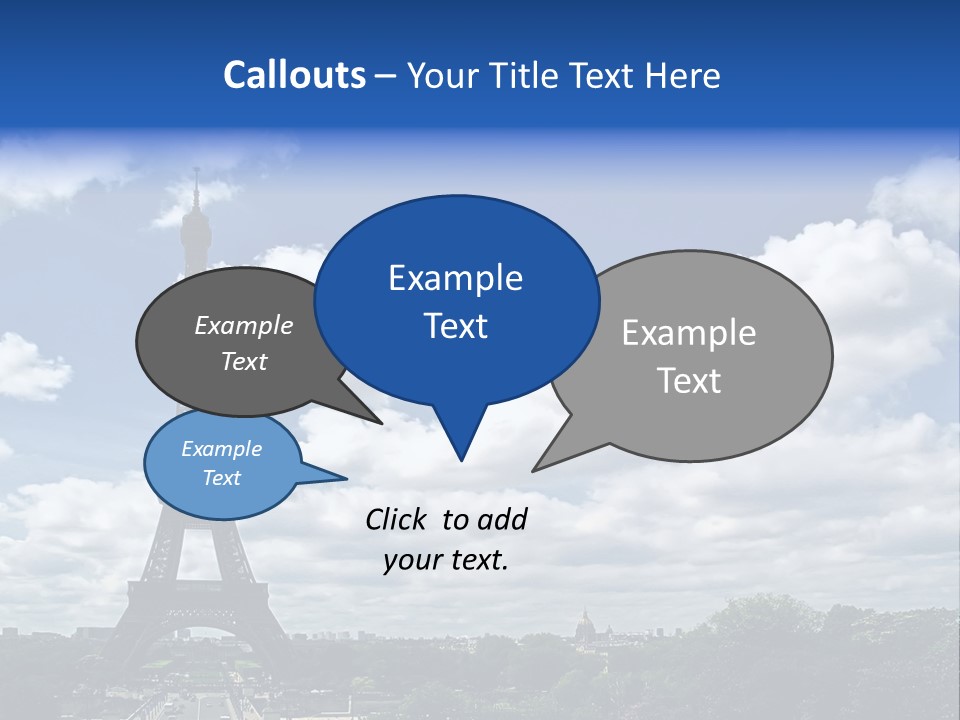 History View Paris PowerPoint Template