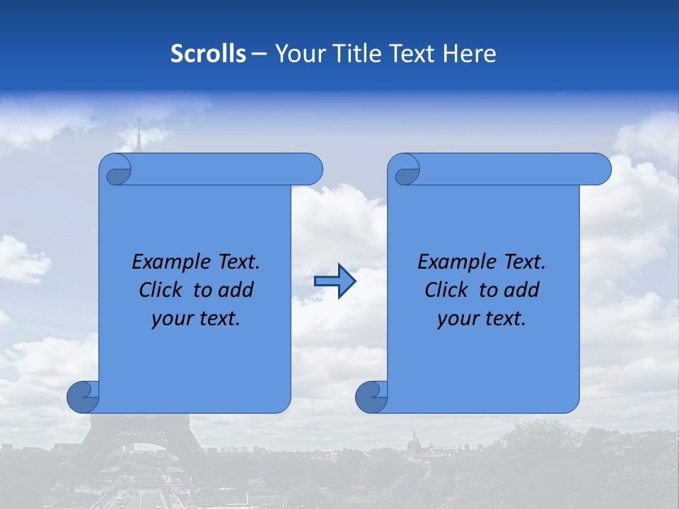 History View Paris PowerPoint Template