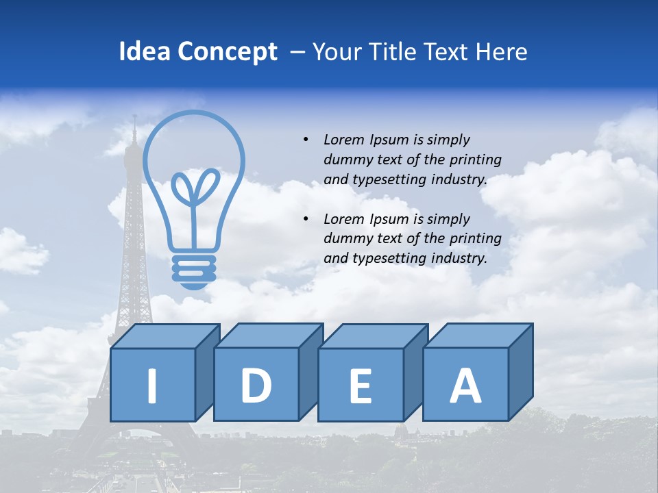 History View Paris PowerPoint Template