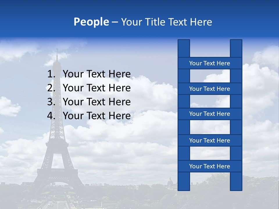 History View Paris PowerPoint Template